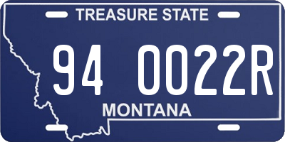 MT license plate 940022R