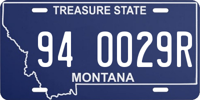 MT license plate 940029R