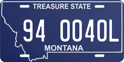 MT license plate 940040L