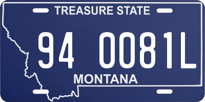 MT license plate 940081L