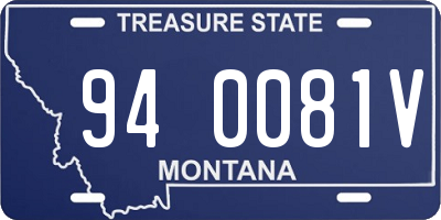 MT license plate 940081V