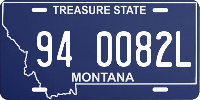 MT license plate 940082L