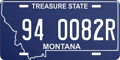 MT license plate 940082R