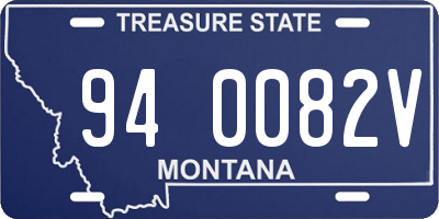 MT license plate 940082V