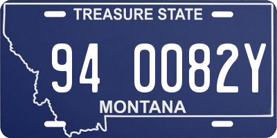 MT license plate 940082Y