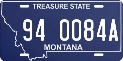 MT license plate 940084A