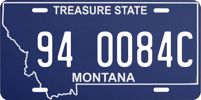 MT license plate 940084C