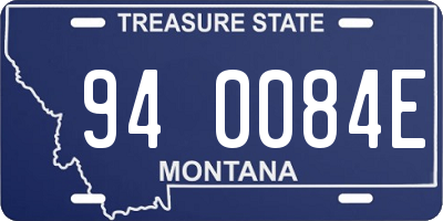 MT license plate 940084E
