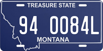 MT license plate 940084L
