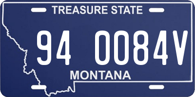 MT license plate 940084V