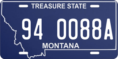 MT license plate 940088A