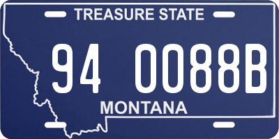 MT license plate 940088B