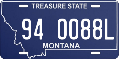 MT license plate 940088L