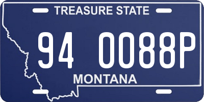 MT license plate 940088P