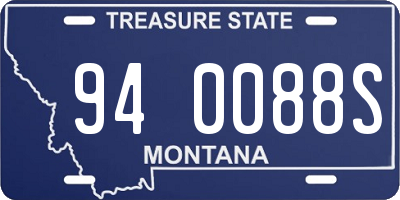 MT license plate 940088S