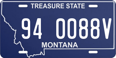 MT license plate 940088V