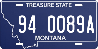 MT license plate 940089A