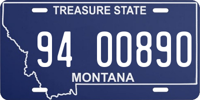 MT license plate 940089O