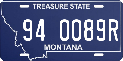 MT license plate 940089R