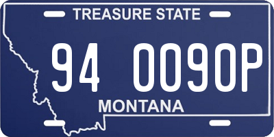 MT license plate 940090P