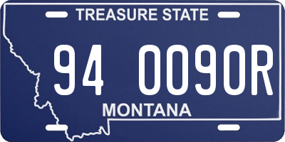 MT license plate 940090R