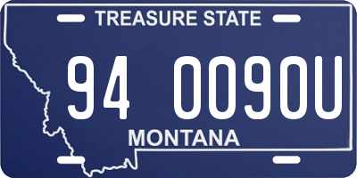 MT license plate 940090U