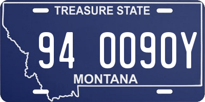 MT license plate 940090Y