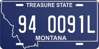 MT license plate 940091L