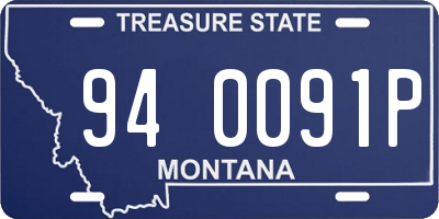 MT license plate 940091P
