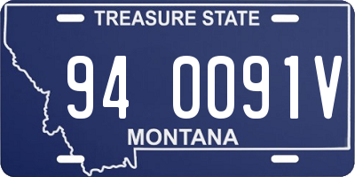 MT license plate 940091V