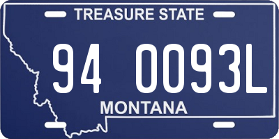 MT license plate 940093L