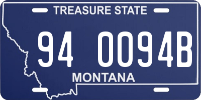 MT license plate 940094B