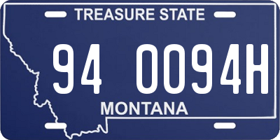 MT license plate 940094H