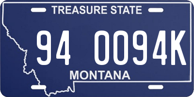 MT license plate 940094K