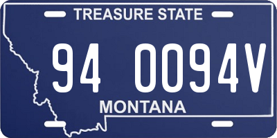 MT license plate 940094V