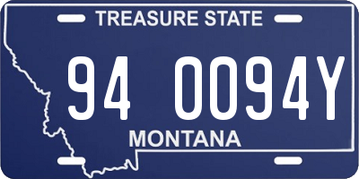 MT license plate 940094Y