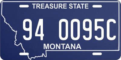 MT license plate 940095C