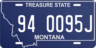 MT license plate 940095J