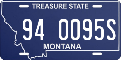 MT license plate 940095S