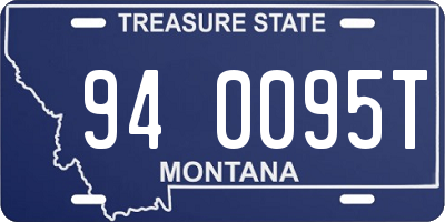 MT license plate 940095T