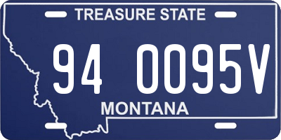 MT license plate 940095V