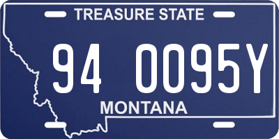 MT license plate 940095Y