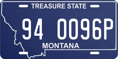 MT license plate 940096P