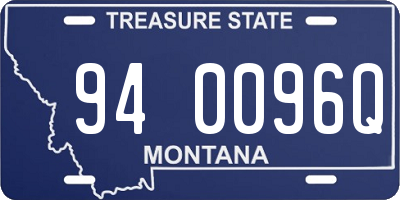 MT license plate 940096Q