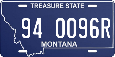 MT license plate 940096R