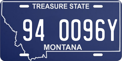 MT license plate 940096Y