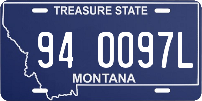 MT license plate 940097L