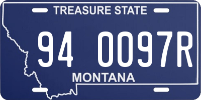 MT license plate 940097R