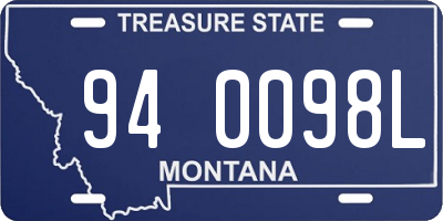 MT license plate 940098L