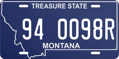 MT license plate 940098R